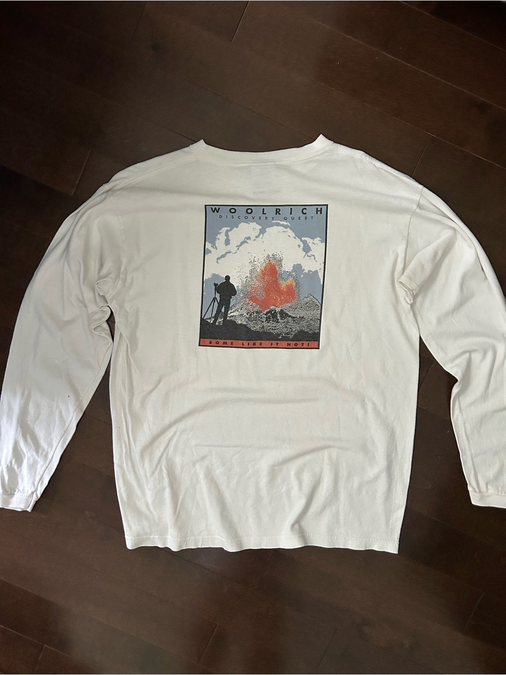 Vintage Woolrich Discovery Channel Long Sleeve Hiking Outdoor Photography Shirt